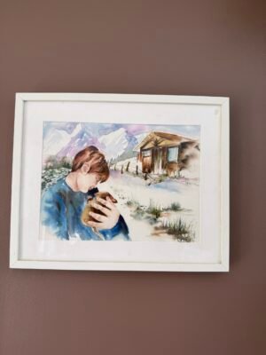 L’enfant et son Bébé Chien