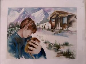 L’enfant et son Bébé Chien